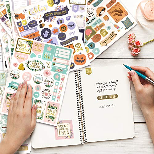 Greenery Planner Stickers - Stunning Gold Foil Designs