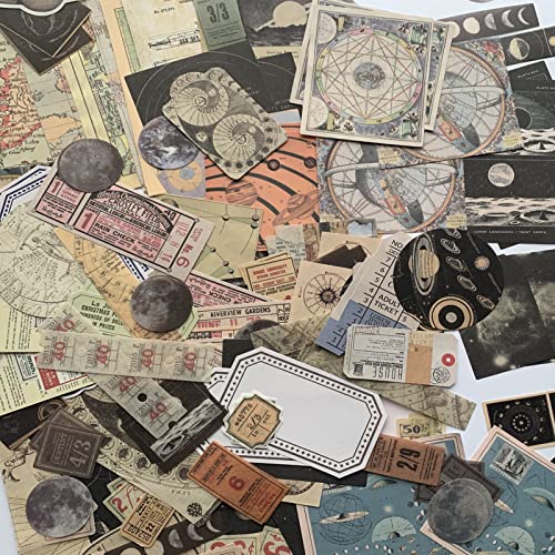 Vintage Scrapbook Stickers - 200pcs