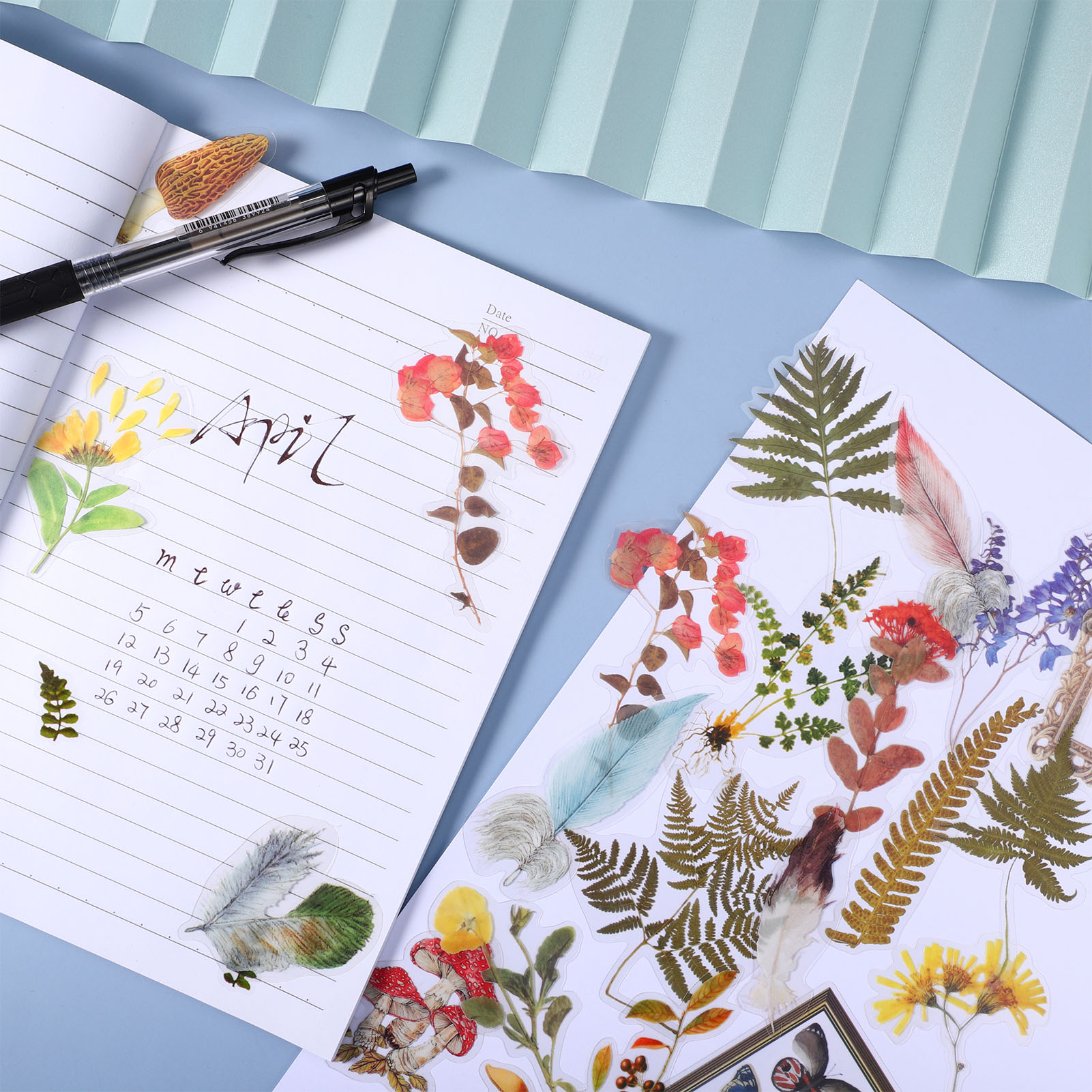 240 Vintage Plant Stickers for Journals/Planners