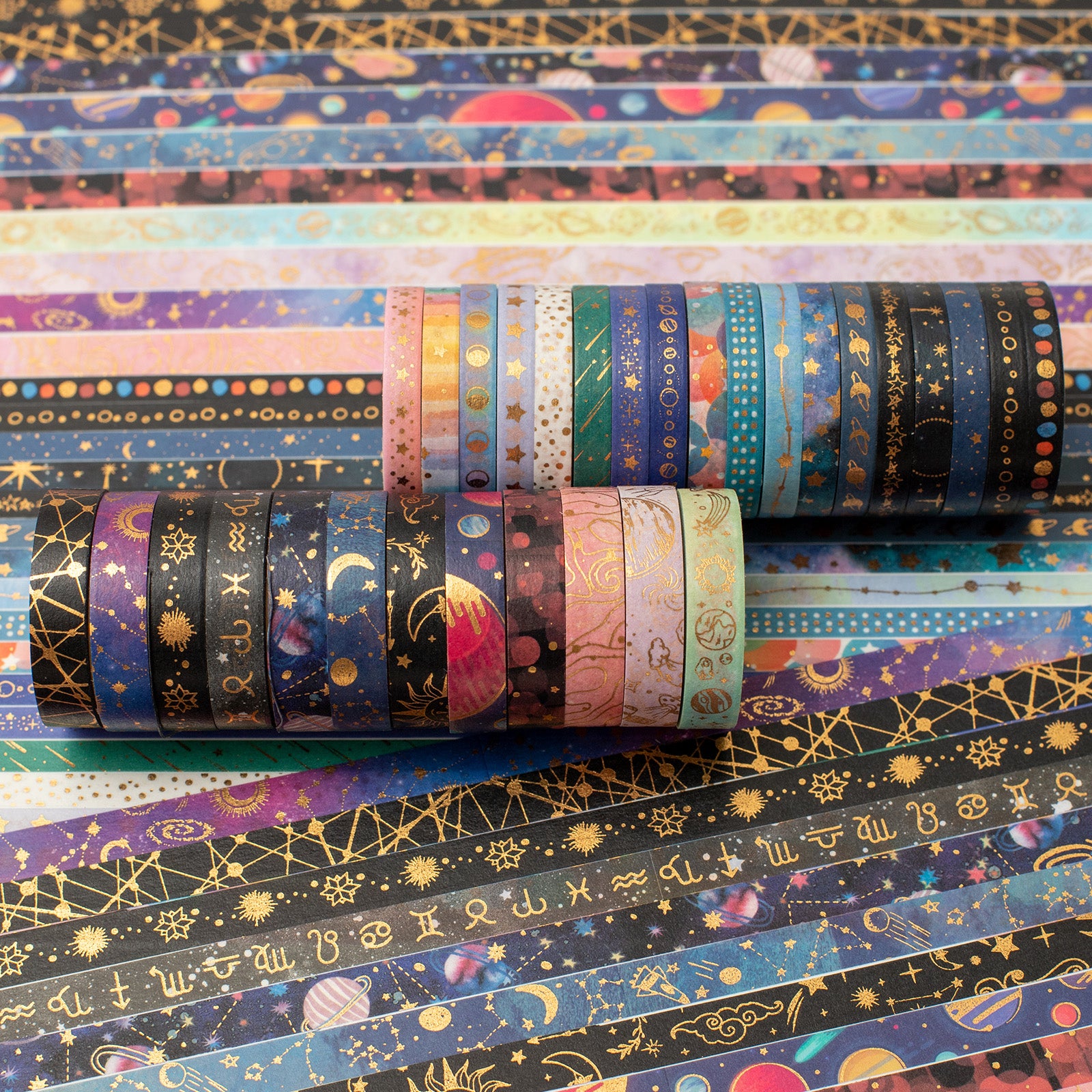 Galaxy-inspired Washi Tape Set (30 Rolls)