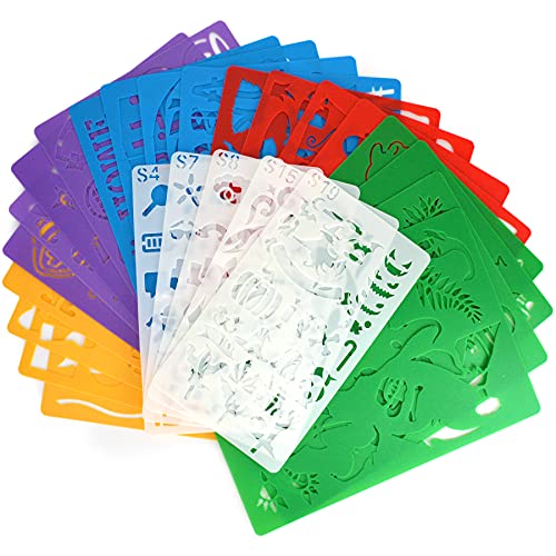 Kid's Stencil Drawing Kit with 400+ Shapes