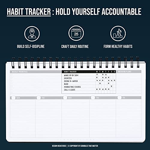 2023-2024 Productive Weekly Planner for Office/School