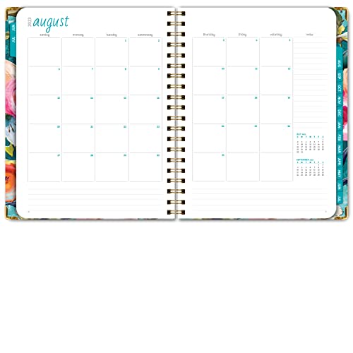 Academic Year 2023-2024 Teal Floral Planner
