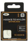 NGT Barbless Carp Fishing Hooks on Nylon