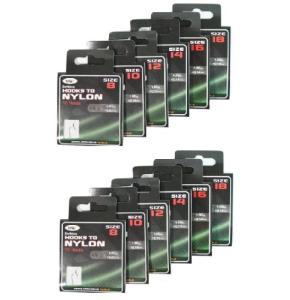 120 Barbless Hooks on Nylon for Coarse Fishing