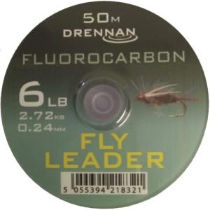 Drennan 6lb Fluoro Carbon Fly Leader Line