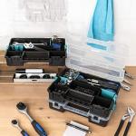 Navaris Stackable Storage Box with Adjustable Dividers