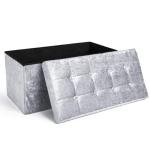 Large Faux Leather Storage Ottoman Bench Seat