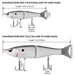Bassdash SwimShad Glide Bait for All Fish