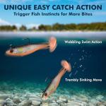 TRUSCEND Soft Plastic Fishing Lures for Freshwater