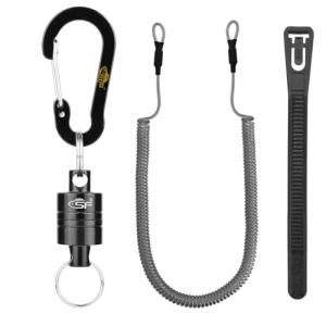 SF Magnetic Release Holder with Coiled Lanyard
