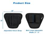 Cosmos Fishing Net Holster - Adjustable Belt-Mounted Fish Landing Net Holder for Fishing Gear & Racket, Hands Free Waist Holder for Dip Netting Accessory