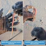 F2M - Box of 5 hollow worm needles – Tube of 5 perforated needles for natural baits – 5 pieces of 20cm stainless steel needles for baiting – Surf fishing (5, 20cm)