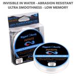 Rigged and Ready Infinite Fluorocarbon-4lb, 1.8kg Fluoro Fishing Line Leader-50m 54.6y. Virtually Invisible - Low Diameter=More Bites - Saltwater Freshwater