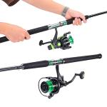 Sougayilang Spinning Fishing Combo Catfish Fishing Rod and Reel,Comfortable EVA Non-Slip Grips,Aluminum Reel Seat and Size 5000 Carp Reel for Fighting Big Cats