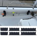 Horizontal 3/4/6 Rod Storage Rack Fishing Holder Wall Mount Stand Foam Inserts with Screw for Garage Carp Accessory Holder for Bathrooms On Wall Stand Standing Toilet Travel Children