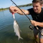 YUEMING 4-Piece Fishing Lure Set - Artificial Bait, Life-like Topwater Lures with Rotating Tail, 10cm, 13g, for Freshwater & Saltwater Fish