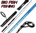SPIN 210 7FT Spinning Rod Fibre Glass 2 Piece Predator Lure Fishing Rod 20-50g