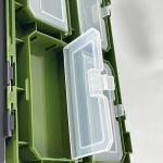 Crystals Fishing Tackle Box with Rucksack & Padded Seat – Portable Backpack Storage for Coarse, Sea, Fly & Carp Fishing – Lure Organizer with Adjustable Straps, Multiple Compartments & Tackle Storage