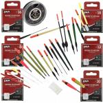 24pc Float Set for Coarse Fishing Includes 60 Barbless Hooks (Sizes 8-18), Pre-Tied to Nylon, 4-Way Split Shot Assortment (AAA, BB, No1, No4), Disgorgers & Rubbers for Easy Unhooking Terminal Tackle