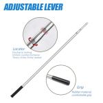 Fishing Landing Net Telescopic Folding,1.9m Stainless Steel Pole,Collapsible Extensible Long Handle,Triangular Net,For Bird Fish Catch,Aquarium,Ponds Floating Objects,Round