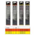 Carp On - 2 Pack of SUPER SOFT SILT Ready Rigs Wide Gape Teflon Coated - Size 6 or 8 - Tied to 25lb Braid/Kicker/Tungsten Sinker/Extender Hair Stops (Barbless - Size 8)