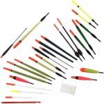 24pc Float Set for Coarse Fishing Includes 60 Barbless Hooks (Sizes 8-18), Pre-Tied to Nylon, 4-Way Split Shot Assortment (AAA, BB, No1, No4), Disgorgers & Rubbers for Easy Unhooking Terminal Tackle