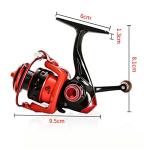 Gigicloud Full Metal Fishing Reel Small Metal Spinning Wheel Mini Compact 150 Pocket Spinning Reel for Carp Fishing Lure No Gap Configuration