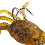 Ieron Seabass Fishing Lures Artificial Bait Crab Lures with Hooks Simulation Crab Fishing Bait for Saltwater and Freshwater Fishing
