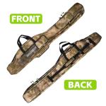 Seaknight Portable Fishing Rod Bag Folding Fishing Set Bag Outdoor Holdall Tackle Storage Bag 135cm/150cm (Camou Yellow-135cm)