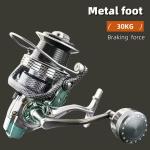 Heavy-Duty Surfcasting Fishing Reel 7000 with CNC Metal Spool 30KG Max Drag