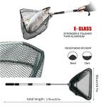 Landing Nets for Fishing, Xndryan 170CM Telescopic Fishing Landing Net Pole for Bird Fish Catch Release, Portable Fishing Net Carp Landing Net Trout Fishing Net Landing Net with Handle for Pond