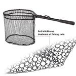 Beowanzk Fishing Folding Landing Net,Collapsible Lightweight Portable Aluminum Alloy Frame Handle for Bird Fish Catch Release