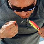 Hiscate Fish Line Nylon Thread Clear Fishing Wire for Hanging Decorations (Blue 6.0)