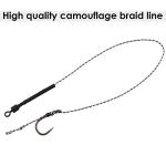 Luroad Carp Fishing Hair Rigs, 20 Pcs Curved Barbless Carp Hook Anti-Tangle Swivel Braided Thread line with 3 Card Boilie Bait Stops Dumbell Stoppers and Stringer Needle, Size 2 4 6 8