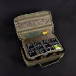 Carp Fishing Tackle Organiser Padded Box with Internal Dividers and Pockets