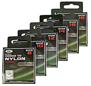 Barbless Carp Fishing Hooks Size 8-18, 60 Pack