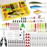 Vicloon 158-Piece Fishing Lures and Accessories Set