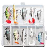 DONQL Soft Fishing Lures Kit for Freshwater Species