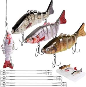 3 Pcs Multi Jointed Fishing Lures Set