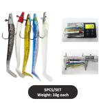 Soft Paddle Tail Fishing Lures for Sea Fish - 5pc