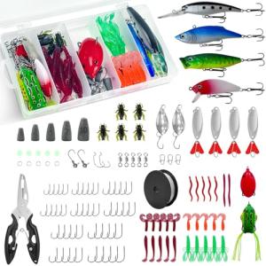 174 Piece Fishing Lure and Accessory Set