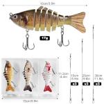 3 Pcs Multi Jointed Fishing Lures Set