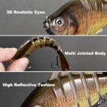 3 Pcs Multi Jointed Fishing Lures Set