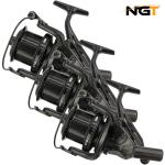 NGT XT-8000 Big Pit Carp Fishing Reels - 3 Pack