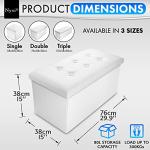 Nyxi Foldable Storage Ottoman - 80L Capacity