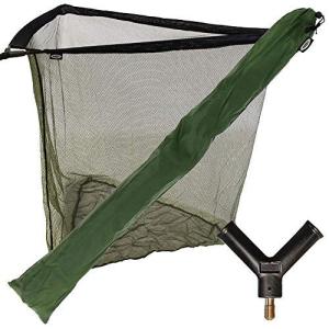 NGT 42" Green Carp Fishing Landing Net with Bag