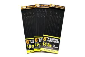 Guru 6" Ready Tied Pole Rigs Size 14