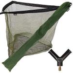 NGT 36" Green Carp Fishing Landing Net and Bag