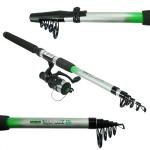 Telescopic Fishing Rods and Reels Travel Set